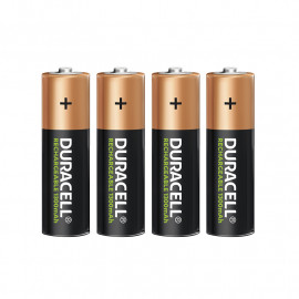 Lot de 4 piles rechargeables AA - H48 Ø14.5 NiMh Duracell Ultra - 1,2V - 1300mah