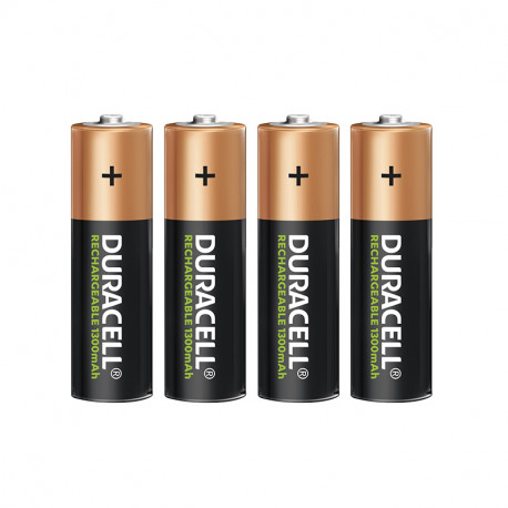 Lot de 4 piles rechargeables AA - H48 Ø14.5 NiMh Duracell Ultra - 1,2V - 1300mah
