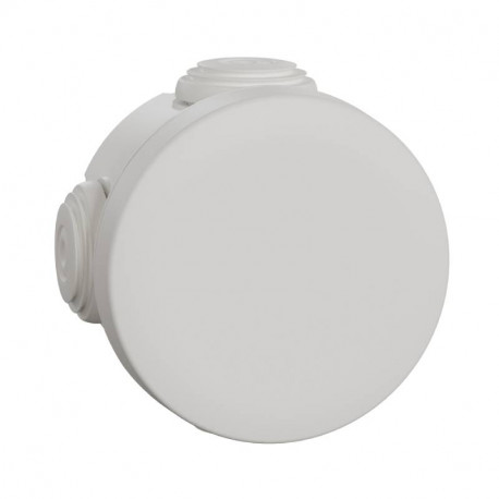 Boites de dérivation Mureva Box Schneider Electric - Ronde - 4 Entrées Ø20mm - IP55 - Blanc polaire