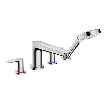 Robinetterie baignoire mélangeur Hansgrohe Talis E - 4 trous - Pour montage sur bord de baignoire