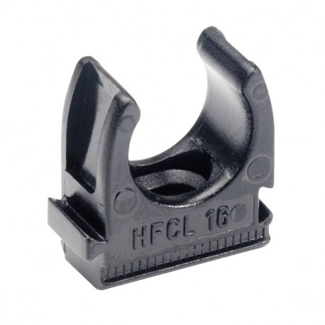 Lot de 100 clips à tube Mureva Fix Schneider Electric - Ø16mm - A vis - Noir