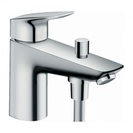 Mitigeur bain-douche Logis C2 Hansgrohe - Monotrou - Cartouche à 2 vitesses - Chromé