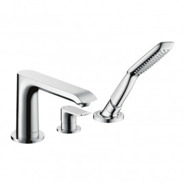 Robinetterie baignoire mitigeur Hansgrohe Metris - 3 trous - Sur bord de baignoire