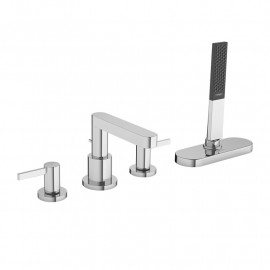 Robinetterie baignoire mélangeur Hansgrohe Finoris - 4 trous - Sur bord de baignoire