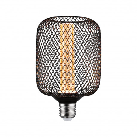 Ampoule LED Metallic Glow Zyl Spiral Paulmann - E27 - 4,2W - 1800K - Noir