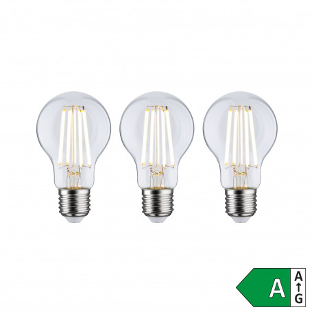 Ampoule filament 230 V Ampoule LED Pack de 3 3x840lm 3x4W 3000K  Clair - Paulmann