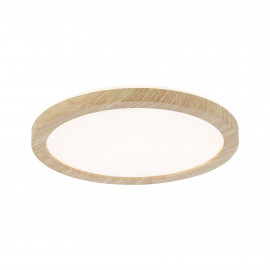 Panneau LED Atria Shine Backlight Paulmann - Rond - 11.2W - Ø190mm - 3000K - IP44 - Bois