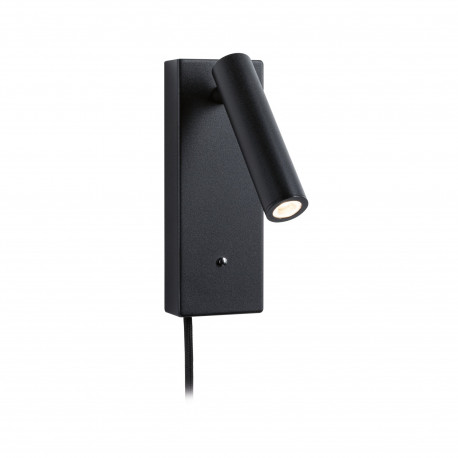 Applique LED Hulda 3000K 130lm 230V 2,5W gradable Noir mat - Paulmann