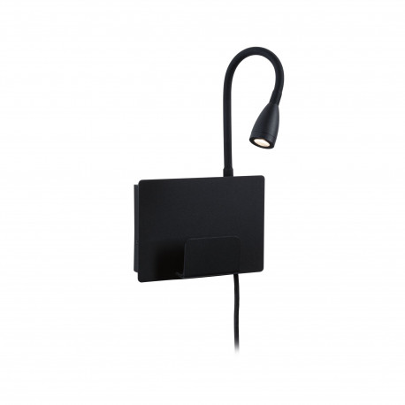 Applique LED Halina 2700K 200lm 230V 2,4W Noir mat - Paulmann
