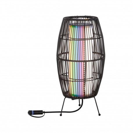 Lanterne LED Basket Plug & Shine Paulmann - Smart Home Zigbee 3.0 - 3.2W - RGBW+ - IP44 - Noir