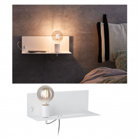 Applique Devara E27 230V max. 40W gradable Blanc dépoli - Paulmann