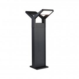 Borne LED Juntea Paulmann - 2x12.5W - 3000K - 585mm - IP44 - Avec détecteur - Anthracite