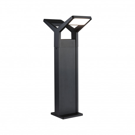 Borne LED Juntea Paulmann - 2x12.5W - 3000K - 585mm - IP44 - Avec détecteur - Anthracite
