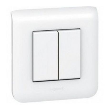 Poussoir et va-et-vient complet Mosaïc - Blanc