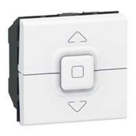 Interrupteur volet roulant Legrand Mosaic - Blanc - 2 modules