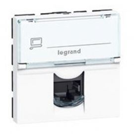 Prise Mosaic RJ45 Catégorie 6A - STP - Blanc