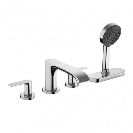 Robinetterie baignoire mélangeur Hansgrohe Vivenis - 4 trous - Sur bord de baignoire