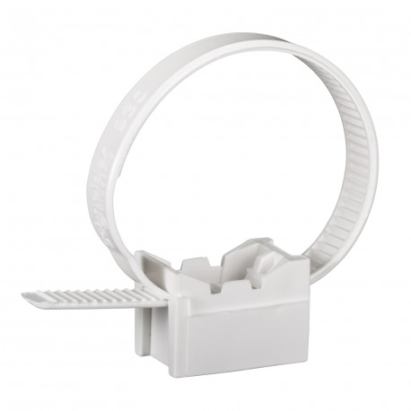 Lot de 100 colliers Instacables Mureva FIX Ø16-32 mm Schneider Electric - Pour conduits - Blanc