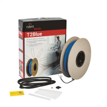 Kit câble chauffant T2Blue Raychem - 20w/m - Sans thermostat - 11m