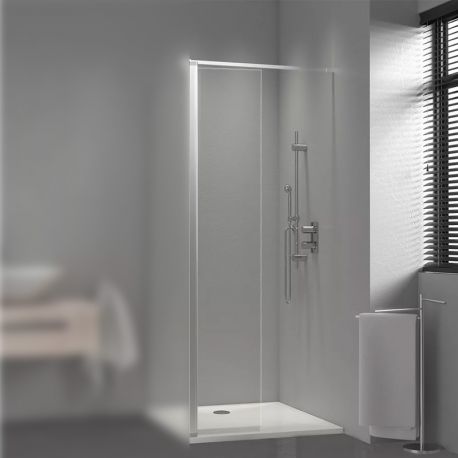 Volet mobile pour paroi de douche Pyra Aquance - 198cm - Verre transparent