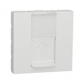 Prise Unica pour 1 RJ45 Keystone/Systimax Schneider Electric - 2 modules - Blanc