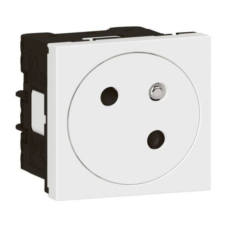 Prise 2P+T Mosaic Link surface - 45° - Blanc