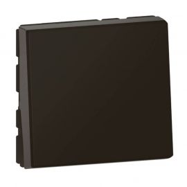 Interrupteur ou va-et-vient Mosaic Easy Led - 2 modules - 10AX - Noir mat