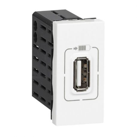 Prise chargeur universel USB Mosaic - 1 port - 230V