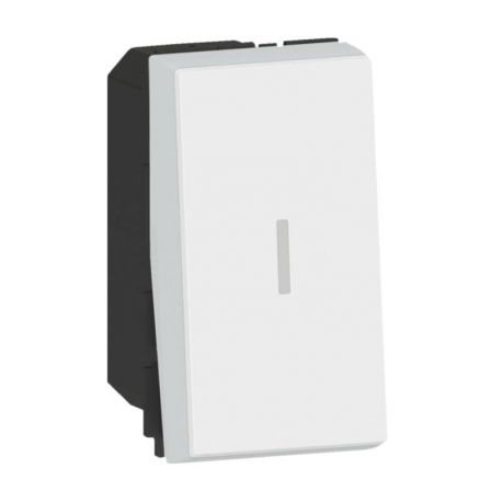 Interrupteur va-et-vient Mosaic - 20 AX - 250V - 1 module - Blanc
