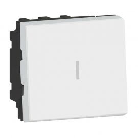 Permutateur Mosaic Easy-LED - 10 AX - 250 V - 2 modules - blanc