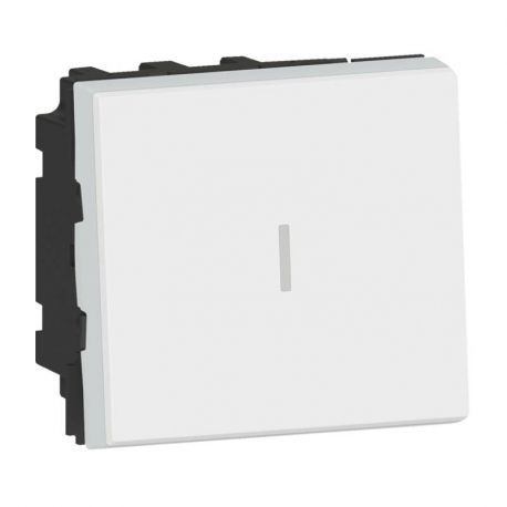 Permutateur Mosaic Easy-LED - 10 AX - 250 V - 2 modules - blanc