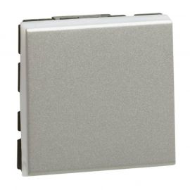 Interrupteur va-et-vient Mosaic Easy-LED - 10 AX - 250 V - 2 modules - Alu