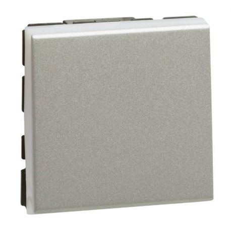 Interrupteur va-et-vient Mosaic Easy-LED - 10 AX - 250 V - 2 modules - Alu