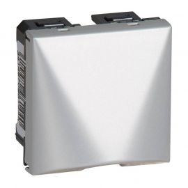 Sortie de câbles Mosaic avec serre-câbles - 2 modules - Aluminium