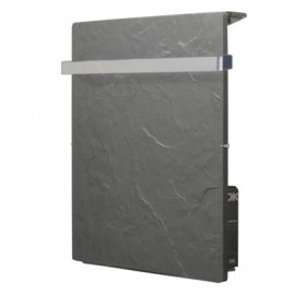 Radiateur sèche Serviette Touch Silicium - Carré - 800W - Ardoise Noire
