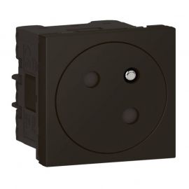 Prise 2P+T Mosaic Link surface - 45° - Noir mat