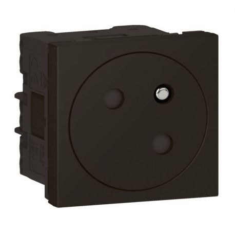 Prise 2P+T Mosaic Link surface - 45° - Noir mat