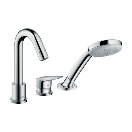 Robinetterie baignoire Hansgrohe mitigeur Logis - 3 trous - Sur bord de baignoire