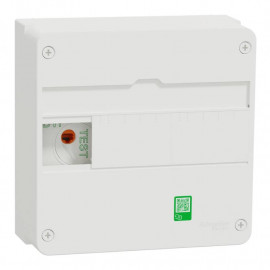 Coffret de communication VDI Resi9 Schneider Electric - 1 rangée - 13 modules - Grade 2TV basique - Cat.6 - Blanc