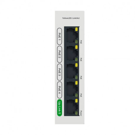 Switch Ethernet Schneider Electric 5 Ports PoE 1Go – Modèle R9H5SWP57 (neuf Ouvert)