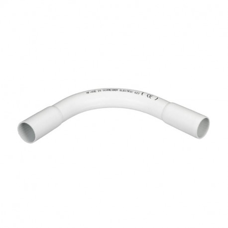 Coudes Mureva Tube Schneider Electric - Pour conduits rigides - Ø20mm - IP40 - Blanc