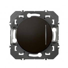Interrupteur ou va-et-vient avec témoin lumineux Dooxie Legrand - 10AX - 250V - Noir mat