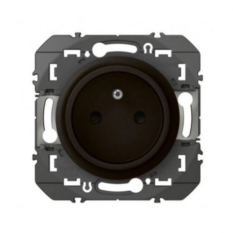 Prise de courant easyréno Dooxie Legrand - 2P+T - 16A - Noir mat
