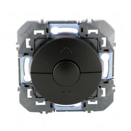 Poussoir pour commande de volets roulants Dooxie Legrand - Noir mat