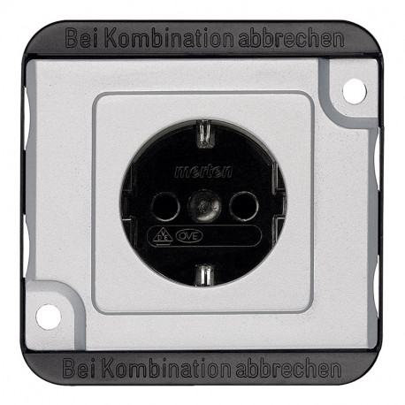 Prise de courant anti-vandalisme Shuko - 2P+T - Connexion rapide