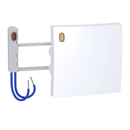 Kit voyant demi touche + lampe à néon Alréa Schneider Electric - 230V - 1,5mA - Blanc