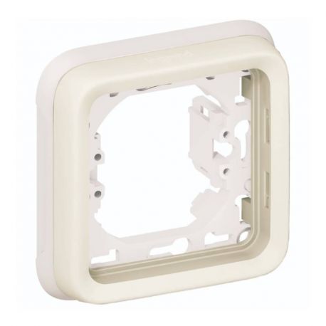 Support de plaque Plexo IP55 - 1 poste - Blanc