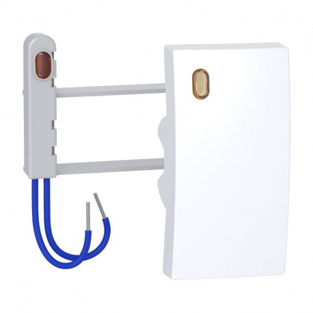 Kit voyant touche + lampe à néon Alréa Schneider Electric - 230V - 1,5mA - Blanc