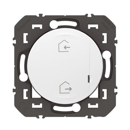 Commande sans fil pour installation connectée - Dooxie with Netatmo Legrand - Départ/Arrivée - Blanc - Sans plaque