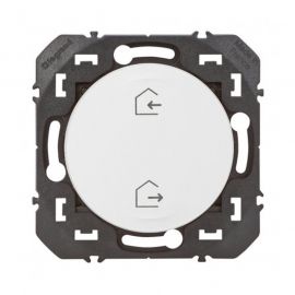 Commande sans fil sans pile Départ/Arrivée Legrand - Self-e Dooxie with Netatmo - Enjoliveur Blanc